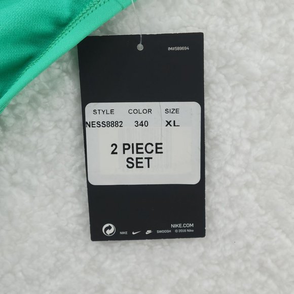 NIKE Swim Solid T-Back Swim Training Bikini Set Women's XL - Picture 12 of 16